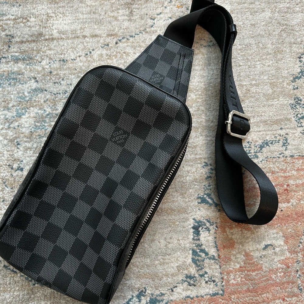 Damier Print- Louis Vuitton crossbody belt bag